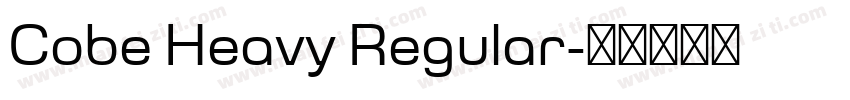 Cobe Heavy Regular字体转换
